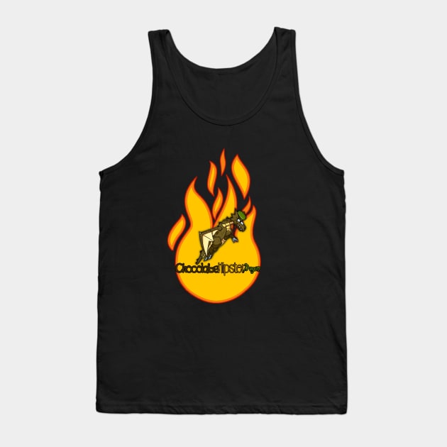 Chocolate Hipster Dragon Tank Top by Game Society Pimps